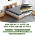 thumbnail image 3 of Uforic 3 inch Queen Memory Foam Mattress Topper with Breathable Cover, Queen, 3 of 8