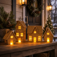 thumbnail image 6 of Christmas Village House Decor, Lighted Holiday House Figurine for Tabletop Shelf Mantel Window Display and Home Christmas Decorations, 6 of 7