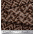 thumbnail image 2 of Soimoi Rayon Fabric Square & Spiral Geometric Print Fabric by the Yard 42 Inch Wide, 2 of 3