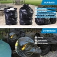 thumbnail image 6 of 55 Gallon Trash Bags,1.5 Mil-37"x 56" W/Ties Black Large Heavy Duty Garbage Bags For Outdoor, Yard Work, Lawn & Leaf Bags 30 Count, 6 of 7