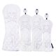 thumbnail image 1 of TureClos Cubiertas impermeables para palos de Golf, cubierta para cabeza de Club de Calavera única de PU blanca, accesorios deportivos profesionales de felpa gruesa interior de lujo TureClos JD731878955, 1 of 5