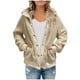 thumbnail image 1 of Chaqueta de abrigo de imitación cálida para mujer a la moda, botón de invierno, ropa de abrigo de manga larga sólida Fridja BV0+813, 1 of 7