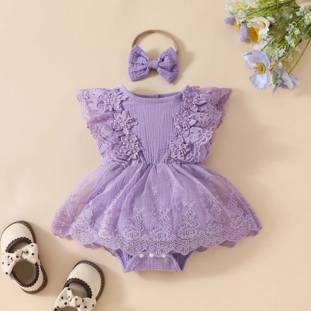 Infant Girl Clothes Newborn Romper Baby Girl Dresses Baby Outfit Ropa De Bebe Baby Girl Rompers 9-12 Months