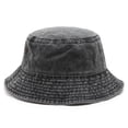 thumbnail image 2 of D-GROEE Vintage Denim Bucket Hat - Casual Outdoor Fishing Hiking Anti-UV Sunscreen Boonie Hat, 2 of 8