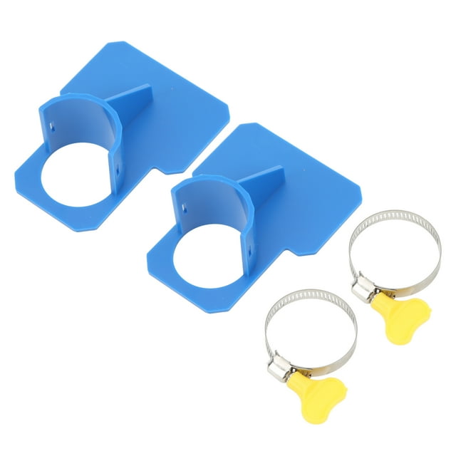 Soporte de montaje para manguera de piscina Jadeshay 2 piezas azul