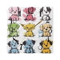 thumbnail image 5 of Colorful Doodle Dogs Wall Clock Decorative Square Silent Non-Ticking Operated Clocks Aesthetic for Bedroom Living Room, 5 of 8