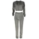 thumbnail image 4 of Puntoco Ropa casual de color para mujer Traje deportivo Pantalones de manga larga Conjunto de dos piezas Liquidación Puntoco Puntoco-595, 4 of 8