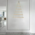 thumbnail image 3 of Christmas Tree Crafts Wall Hanging DIY Shabby Jute String Wooden Ladder Chic for Natural Wood, 3 of 7