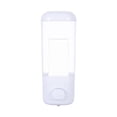 thumbnail image 1 of Dispensador de jabón Manual montado en la pared dispensador de bomba de cámara simple/doble contenedor transparente de plástico para baño Hotel A Soledad Dispensador de jabón, 1 of 7