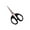 Black, variant on Heavy Duty Sharp Scissors, Stainless Steel 4.75" Scissors, Small Cutting Scissors for Sheet, Stamp, Craft (Clear) 2.83x4.75"