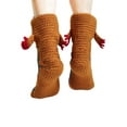 thumbnail image 3 of ZAXARRA Chaussettes Décontractées pour Femmes Hiver Automne, Style Animal Patchwork Antidérapant Chaussettes de Sol, 3 of 9