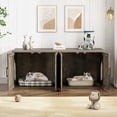 thumbnail image 2 of Caja higiénica Halitaa Farmhouse para 2 gatos, color gris, 2 of 7