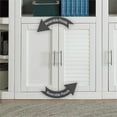 thumbnail image 3 of Pemberly Row Contemporary Engineered Wood White 5 Piece Corner Library Wall, 3 of 3