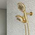 thumbnail image 3 of ANGELES HOME Bathtub Shower Faucet Set with Tub Spout, 2-in-1 Dual Shower Head System with Handheld Spray Combo, 5-Mode, Valve Trim Kit, Brushed Gold, 3 of 11
