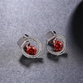thumbnail image 4 of 1 par nuevos aretes colgantes de adorno de joyería elegante chapado en oro chapado mujeres, 4 of 8