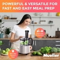thumbnail image 6 of Mueller Ultra Prep Food Processor Chopper for Dicing, Slicing, Shredding, Mincing, and Pureeing, Food Chopper for Vegetables, Meat, Grains, Nuts, 8 Cup, Silver, 6 of 8