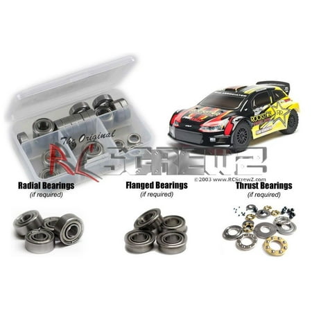 Associated Wheel - RC Screwz Metal Shielded Bearing Kit for Associated Pro Rally 4wd #ass060b