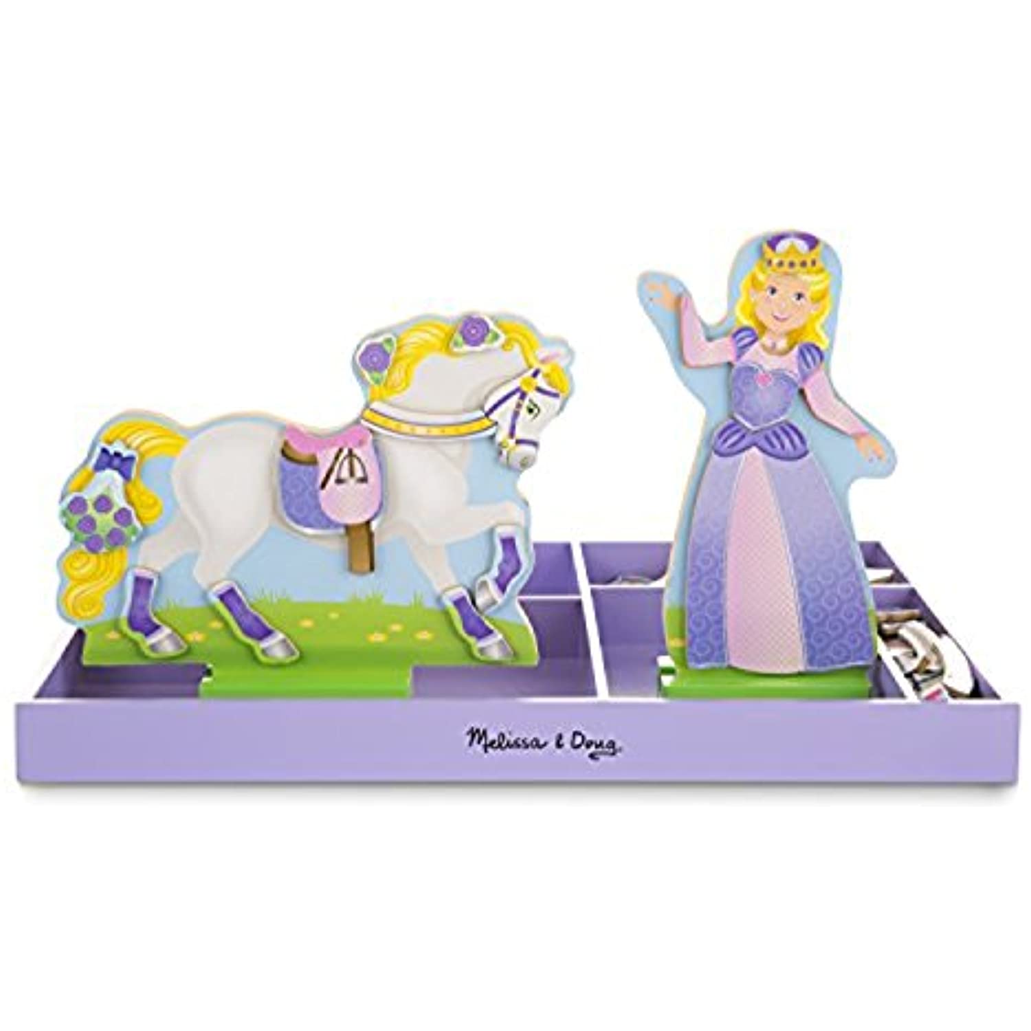 Melissa & Doug 18591 My Horse Clover Magnetic Wooden Dress-Up Doll