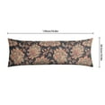 thumbnail image 3 of Paisley Long Body Pillow Cover - Vintage Bohemian Floral Print, Soft & Breathable Ethnic Fabric, Hidden Zipper, 20"x54" - Elegant Home Decor Gift for Side Sleepers & Pregnancy Support, 3 of 3