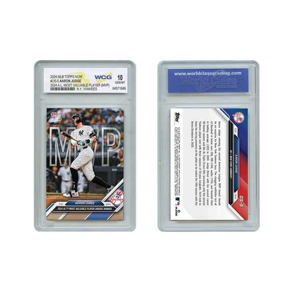 2024 Topps Now Aaron Judge Card #OS-5 2024 American League MVP Gem Mint 10