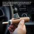 thumbnail image 5 of Cenicero portátil con bandeja de madera de nogal para cigarrillos, para exteriores e interiores, para fumar en el coche, 5 of 5