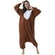 thumbnail image 4 of Pijama Beauty Shine, unisex, para adulto, diseño de reno, color café, 4 of 7