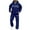 Blue, variant on Mens Track Suits Big and Tall 2 Piece Set Athletic Workout Gym Sport Fleece Zip up Hoodie and Sweatpants Tracksuits Winter Jogging Sweat Suits Lounge Outfit Black 3XL