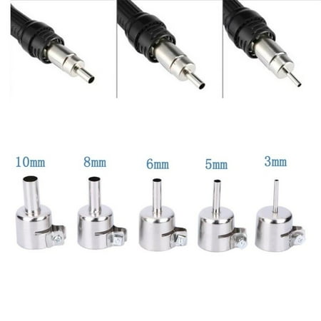 

5pcs Universal Nozzles for 850 852D 898 Soldering Station Hot Air Welding Nozzle