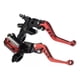 thumbnail image 1 of Manijas Ajustables Universales Para Moto Clutch Y Freno Rojo, 1 of 6