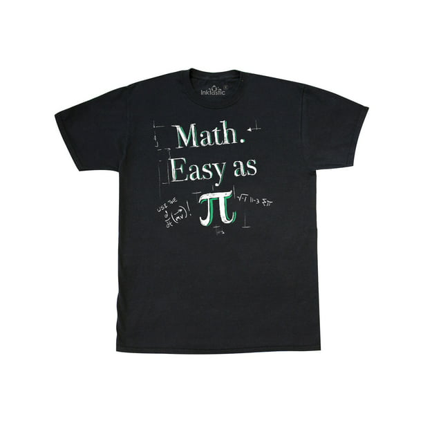 INKtastic - Math. Easy as Pi with green touches T-Shirt - Walmart.com ...