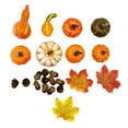 thumbnail image 2 of Cqxid Desktop Ornament Under $10 Decorations Decor Pumpkins Artificial For Fall Table Leaves Maple Thanksgiving Home Decor, 2 of 9