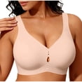 thumbnail image 4 of Womens Wireless Jelly Bras No Underwire Seamless Push Up Supportive Full Coverage Comfortable Everyday Tshirt Bralettes, 4 of 6