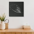 thumbnail image 2 of Maison Concepts Framed Canvas Wall Art Horse Head (Black) 23.6" X 23.6" X 0.98", 2 of 3