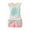 Pink, variant on Gerichy Girls Summer Outfits, Girls Short Sleeved Shorts Suit Comfortable Breathable Fashion Casual Cartoon Children Short Sleeved Suit