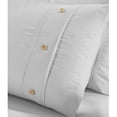 thumbnail image 6 of Superior Gina Organic Cotton Duvet Cover Set, King/California King, Silver, 6 of 9