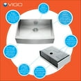 thumbnail image 3 of Vigo Vg15126 33" Single Basin Farmhouse Apron Front Kitchen Sink, 3 of 7
