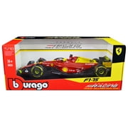 Ferrari F1-75 #16 Leclerc Giallo Modena 2nd Place F1 Italian GP (2022) Formula Racing 1/18 Diecast Model Car by Bburago