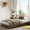 Brown, variant on Solid Wood Platform Bed Frame, Floor-Standing, No Headboard, No Box Spring Needed, Noise-Free, Easy Assembly, Minimalist Modern Design for Small Spaces, TWIN XL, Natural