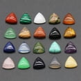 thumbnail image 2 of EOEMY 10mm Triangle Cabochon Beads Natural Mixed Gemstone Cab Flatback Reiki Chakra-Unakite-5Pcs (Random Pick), 2 of 9
