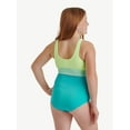 thumbnail image 2 of Justice Girls Cinched Color Block Swimsuit, 1-Piece, Sizes XS-XL, 2 of 4