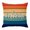Red, Orange, Blue, variant on Throw Pillow Covers, Blue Brown Wooden Grain 16x16 Pillow Covers for Couch/Sofa/Bed, Farmhouse Gradient Wood Stripes Decorative Square Linen Cushion Pillowcase for Home Decor