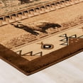 thumbnail image 5 of Brown Bear Wildlife Animal Print Forest Outdoor Area Rug (3' 9" x 5' 1"), 5 of 7