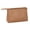 Coffee, variant on Ribbed Cosmetic Pouch with Zipper, Textured Fabric Travel Organizer Bag for Toiletries and Makeup, Beige Clutch for Women, Portable Vanity Case for Daily Use and Trips