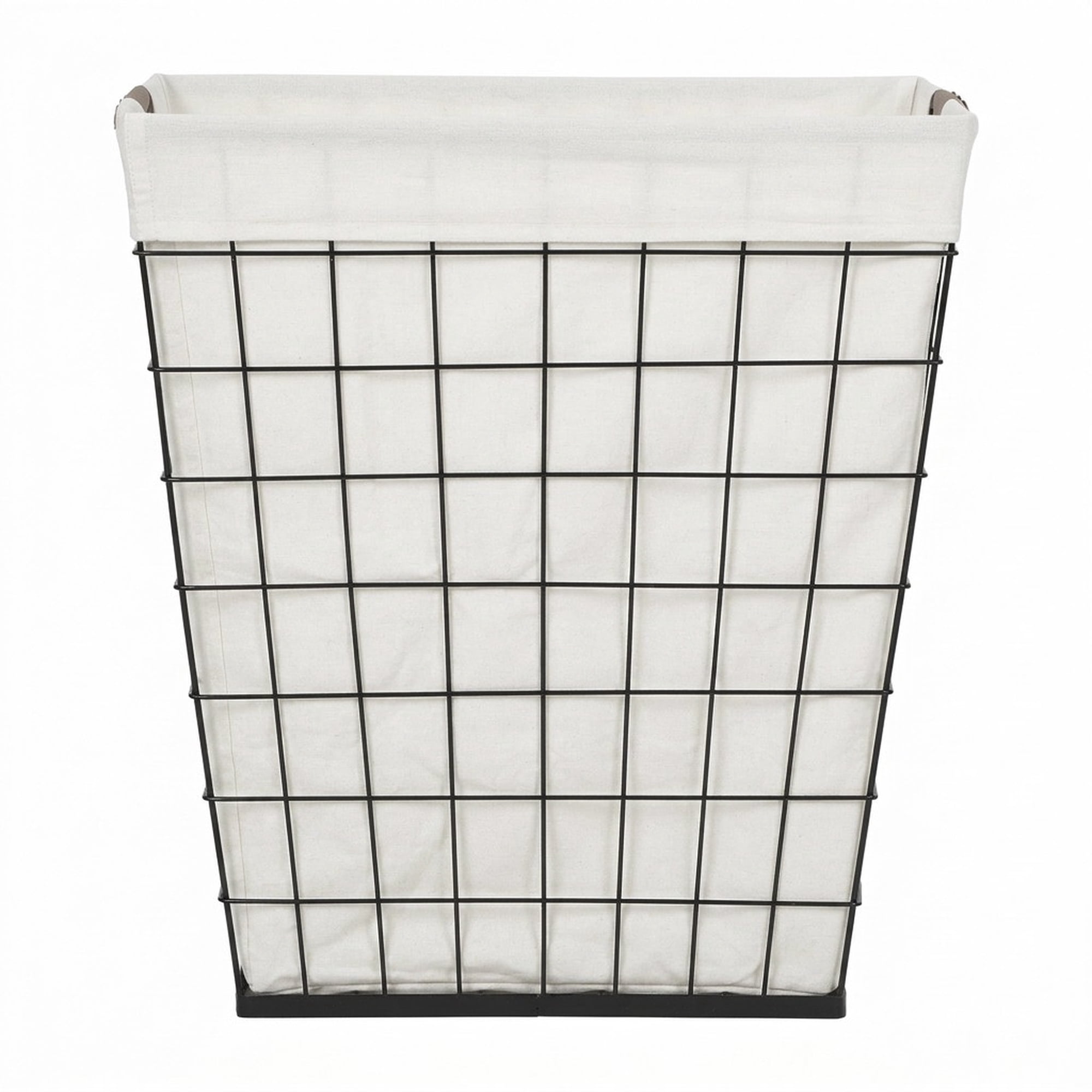 Better Homes & Gardens 75L Rectangular Steel Wire Laundry Hamper with Removable Liner, Natural, Adult