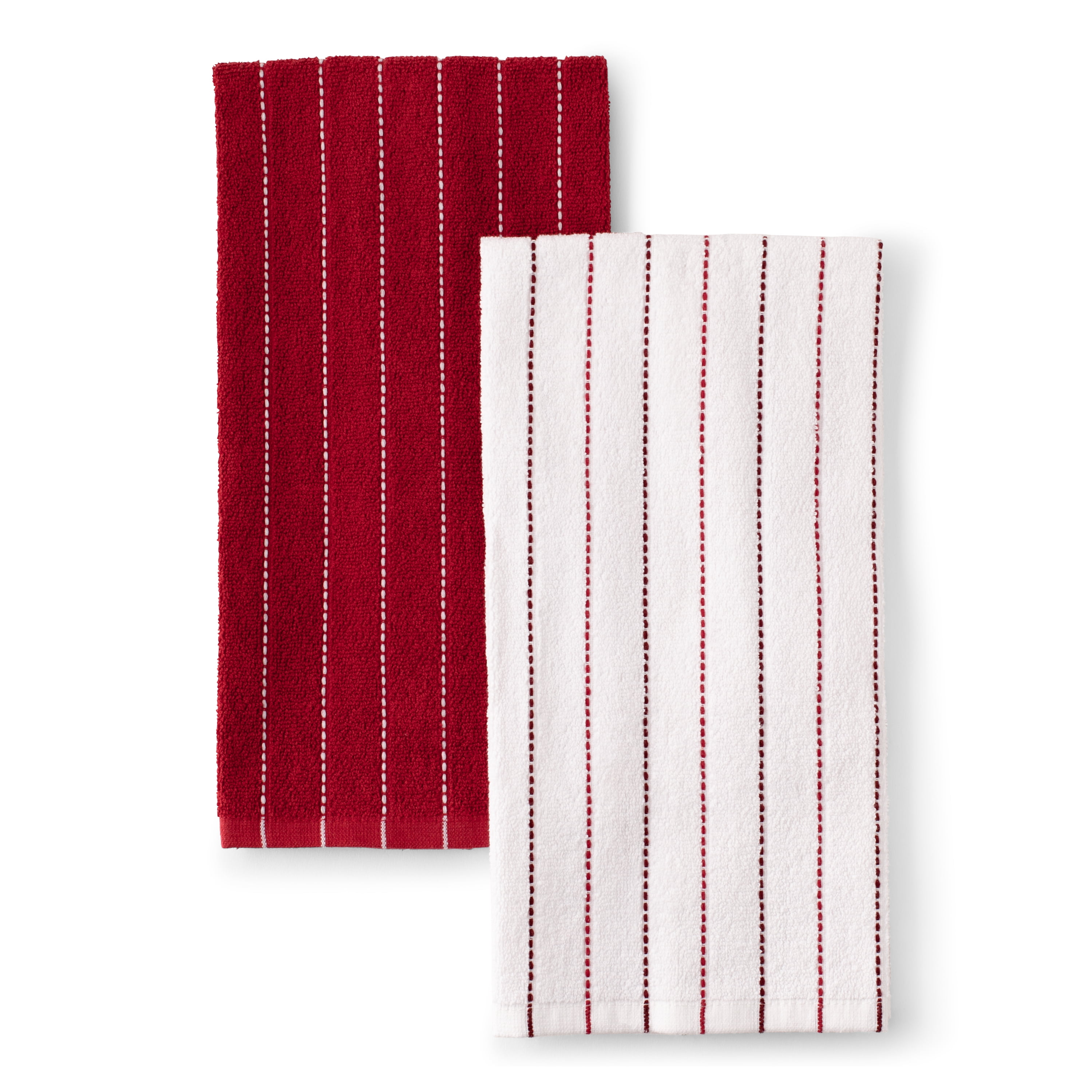 RIANGI Red Kitchen Towels Set of 6 Kitchen Must Haves 2023 Absorbent  Kitchen Towels for Drying Dishes 100% Cotton Tea Towels Kitchen Dish Cloths  Size