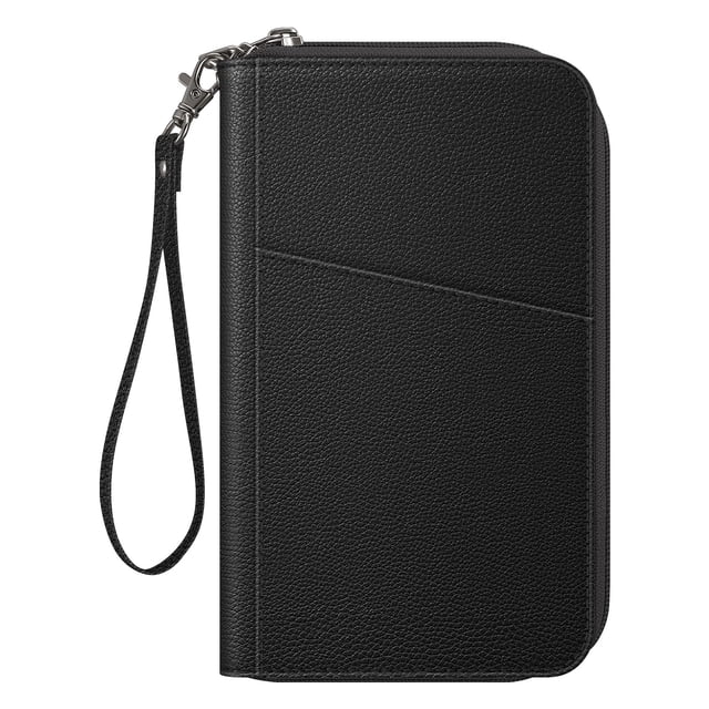 Funda para pasaporte, cartera Fintie Family, de nailon, con bloqueo RFID