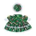 thumbnail image 2 of PiGOGI Christmas Snowflake Polka Dots Lace Dress Goose Costume Set for Porch Goose Outfit Holiday Outdoor Yard Decor (Goose Not Included), 2 of 6