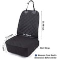 thumbnail image 5 of Funda de asiento delantero para perro con diseño sin faldón, 4 capas acolchadas y duraderas, protector de asiento Oxford contra piel y suciedad, funda de asiento de coche para perro con anti, 5 of 5