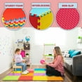 thumbnail image 5 of ToyVelt Foam Puzzle Floor Mat for Kids – Vibrant Interlocking Play Mat with Educational Alphabet Tiles, 5 of 7