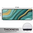 thumbnail image 5 of Kitchen Rugs Sets Of 2,Teal Marble Gold Wave Pattern Anti Fatigue Kitchen Mat Rugs Non Slip Washable,Decorative Kitchen Floor Mats for Kitchen,Sink,Laundry,17"x47"+17"x47", 5 of 5